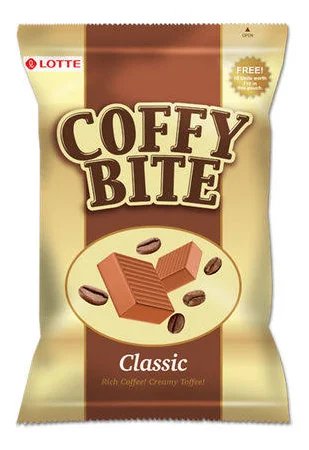 lotte Coffy Bite Chocolate Jar
